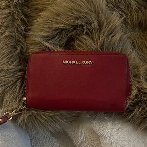 Michael Kors Cherry Red Wallet